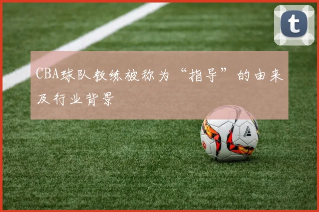 CBA球队教练被称为“指导”的由来及行业背景